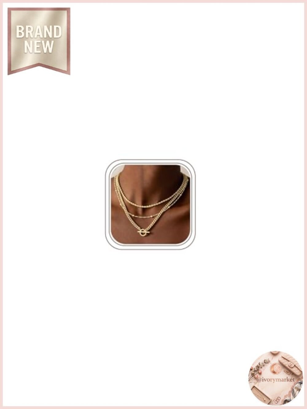 Layered Necklaces for Women 14K Gold Plated Chain Necklace Stack